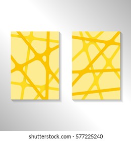 Brochure abstract design background with crossing lines. Layout for magazine cover, advertise presentation, flyer. Template blank geometric pattern for poster page, card design, report or A4 booklet.