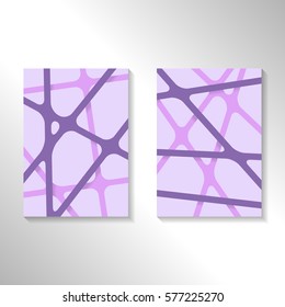Brochure abstract design background with crossing lines. Layout for magazine cover, advertise presentation, flyer. Template blank geometric pattern for poster page, card design, report or A4 booklet.