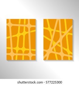 Brochure abstract design background with crossing lines. Layout for magazine cover, advertise presentation, flyer. Template blank geometric pattern for poster page, card design, report or A4 booklet.