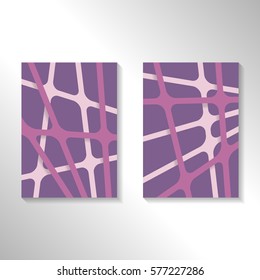 Brochure abstract design background with crossing lines. Layout for magazine cover, advertise presentation, flyer. Template blank geometric pattern for poster page, card design, report or A4 booklet.