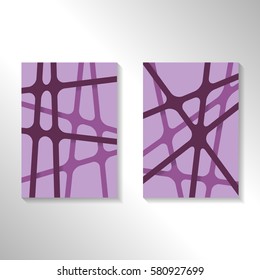 Brochure abstract design background with crossing lines. Layout for magazine cover, advertise presentation, flyer. Template blank geometric pattern for poster page, card design, report or A4 booklet.