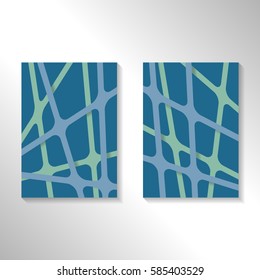 Brochure abstract design background with crossing lines. Layout for magazine cover, advertise presentation, flyer. Template blank geometric pattern for poster page, card design, report or A4 booklet.