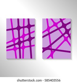 Brochure abstract design background with crossing lines. Layout for magazine cover, advertise presentation, flyer. Template blank geometric pattern for poster page, card design, report or A4 booklet.