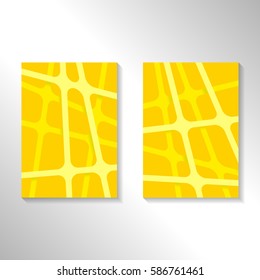 Brochure abstract design background with crossing lines. Layout for magazine cover, advertise presentation, flyer. Template blank geometric pattern for poster page, card design, report or A4 booklet.