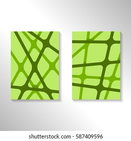 Brochure abstract design background with crossing lines. Layout for magazine cover, advertise presentation, flyer. Template blank geometric pattern for poster page, card design, report or A4 booklet.