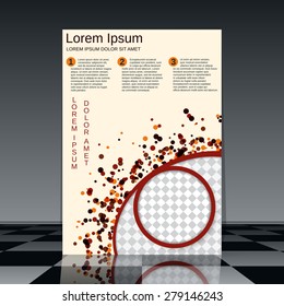 Brochure abstract design. Flyer, magazine, booklet, poster, banner vector template.