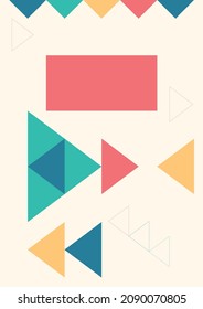 BROCHURE, abstraction background, triangular background