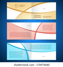 brochure album design template booklet curve line