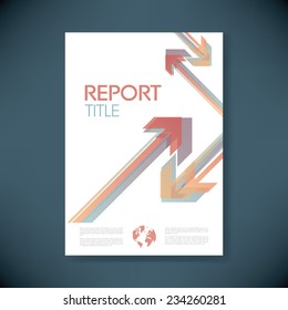 Brochure or annual report cover with abstract background and space for your text. Eps10 vector illustration