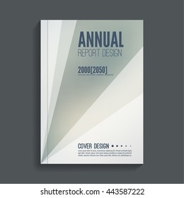 Brochure annual report. Cover for journal, book, magazine. 