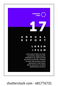 Brochure annual report flat cover page