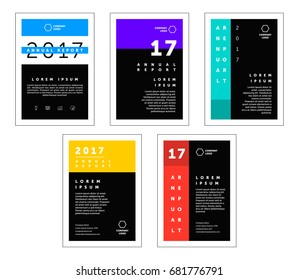 Brochure annual report flat cover pages