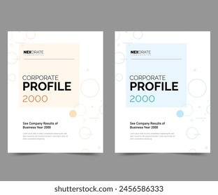 Brochure, annual report, flyer design templates