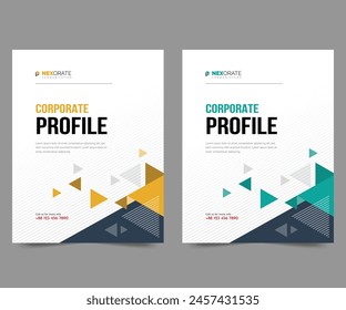 Brochure, annual report, flyer design templates