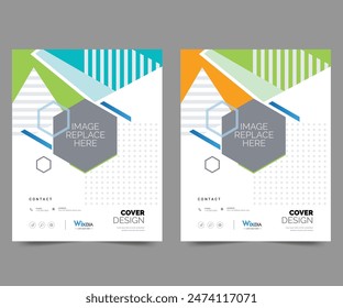 Brochure, annual report, flyer design templates