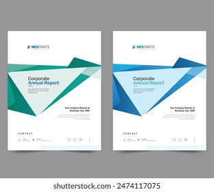 Brochure, annual report, flyer design templates