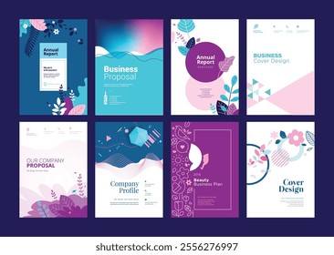 brochure annual report flyer design templates