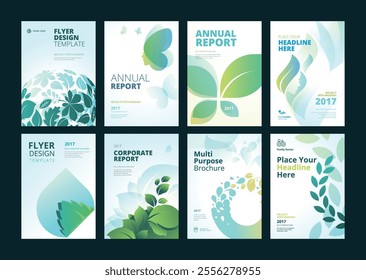 brochure annual report flyer design templates