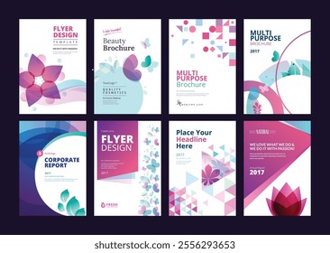 brochure annual report flyer design templates