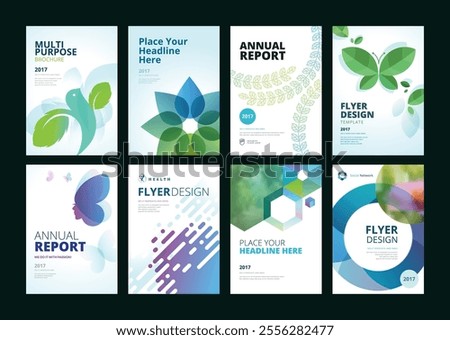 brochure annual report flyer design templates