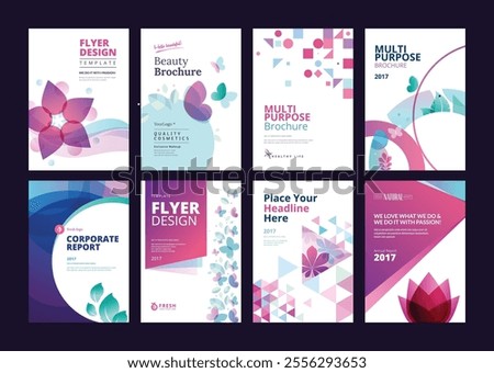 brochure annual report flyer design templates