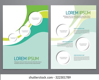 Brochure, annual report, flyer, magazine vector template. Modern corporate design.