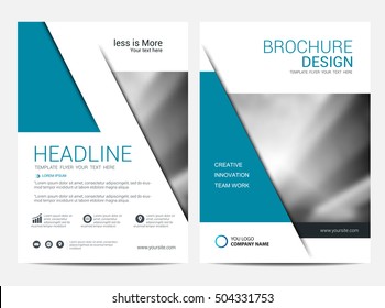 Brochure Annual report  Layout design template, Leaflet Flyer template