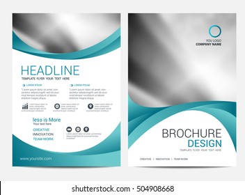 Brochure Annual report  Layout design template, Leaflet Flyer template