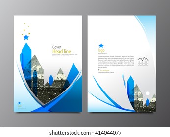 Brochure, Annual report, presentation, leaflet, cover, design template. abstract object and background