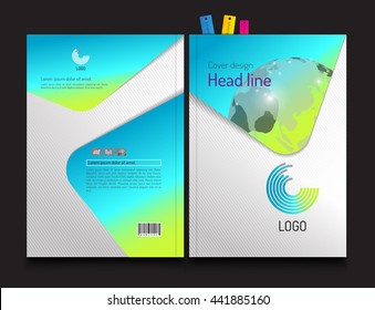 Brochure, Annual report, presentation, leaflet, cover, design template. abstract object and background