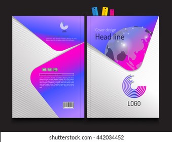 Brochure, Annual report, presentation, leaflet, cover, design template. abstract object and background
