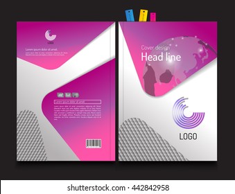 Brochure, Annual report, presentation, leaflet, cover, design template. abstract object and background