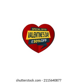 Brochure or banner design for special offers on Valentine's Day