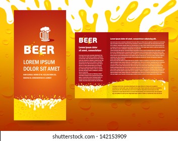 brochure beer splash