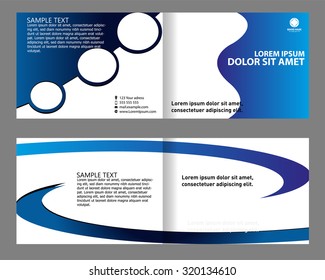 Brochure bi-fold template 