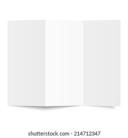 Brochure - Blank sheet of white paper - folded