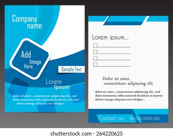 Brochure in Blue