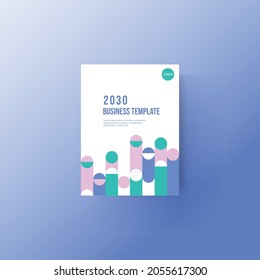 Brochure and book cover design template