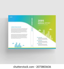 Plantilla de diseño de portada de folletos y libros
