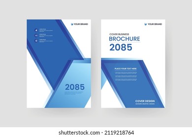 Brochure and book cover design template
