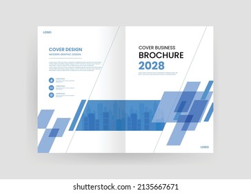 Brochure and book cover design template 