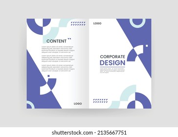 Brochure and book cover design template 