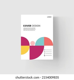 Brochure and book cover design template