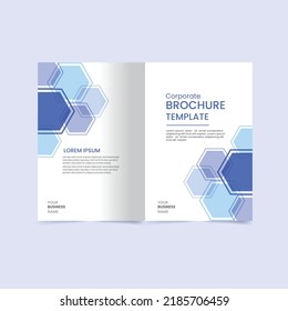 Brochure and book cover design template