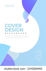 Brochure and book cover design template with abstract background