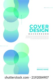 Brochure and book cover design template with abstract background