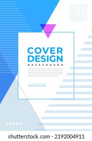 Brochure and book cover design template with abstract background