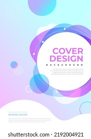 Brochure and book cover design template with abstract background