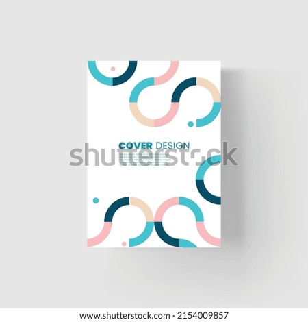 Brochure and book cover design template