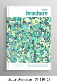 Brochure / book cover template, with bleed and crop marks